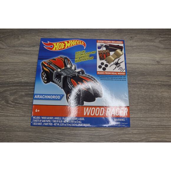 NEW Hot Wheels Wood Racers Arachnorod car Build your own racer - Picture 15 of 15
